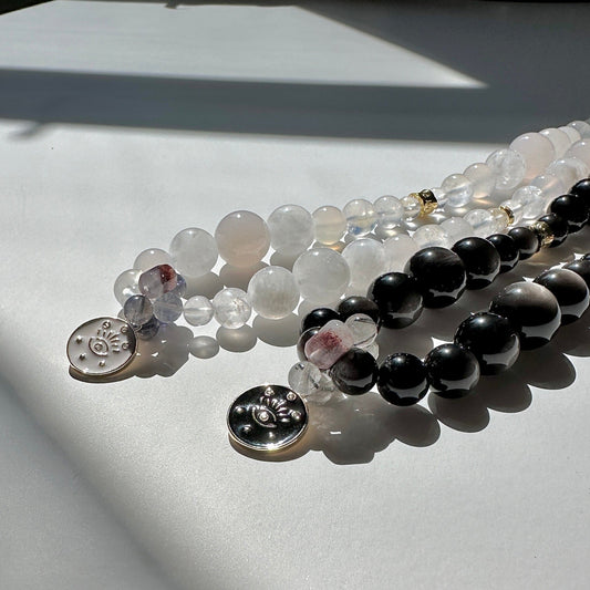 Moonstone/Agate Eye Necklace
