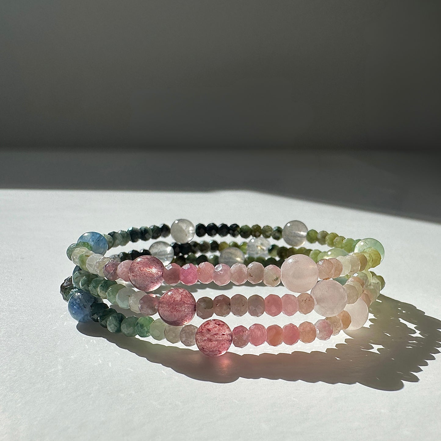 Tourmaline with 6 Stones Bracelet - October Birthstone
