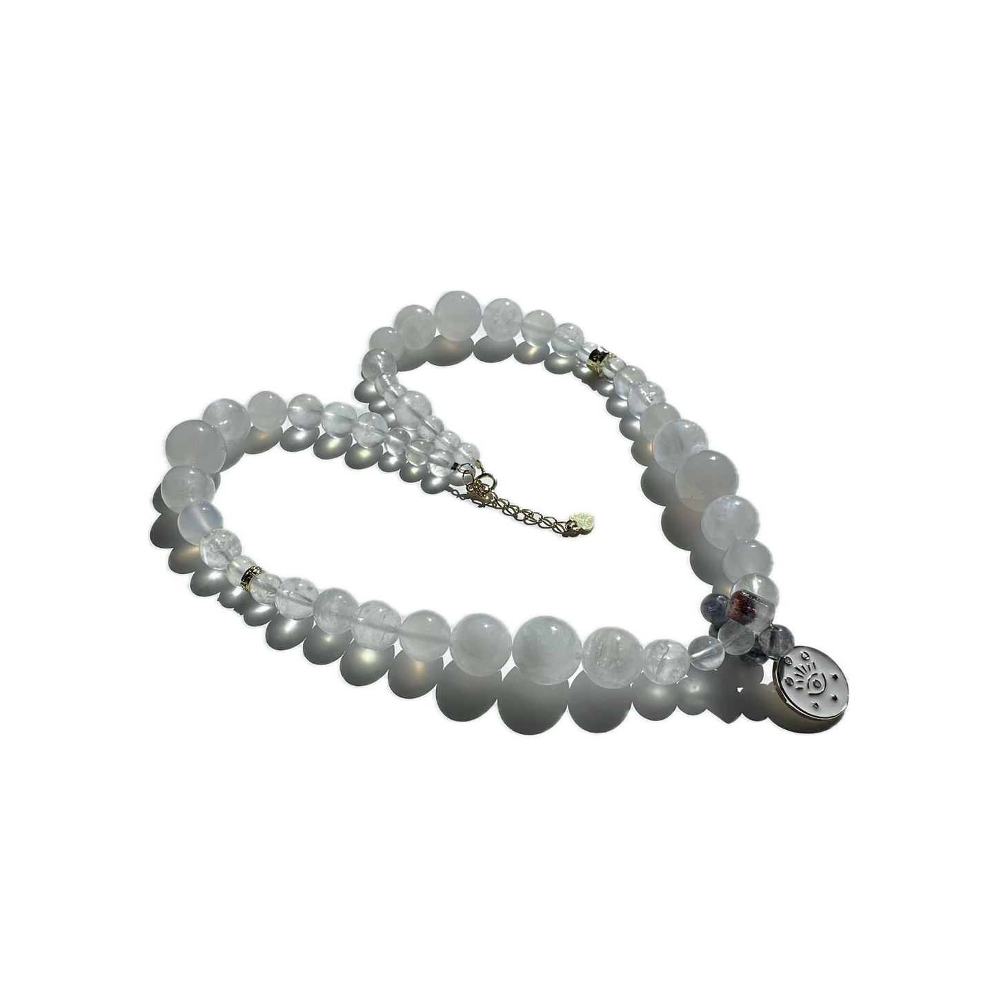 Moonstone/Agate Eye Necklace