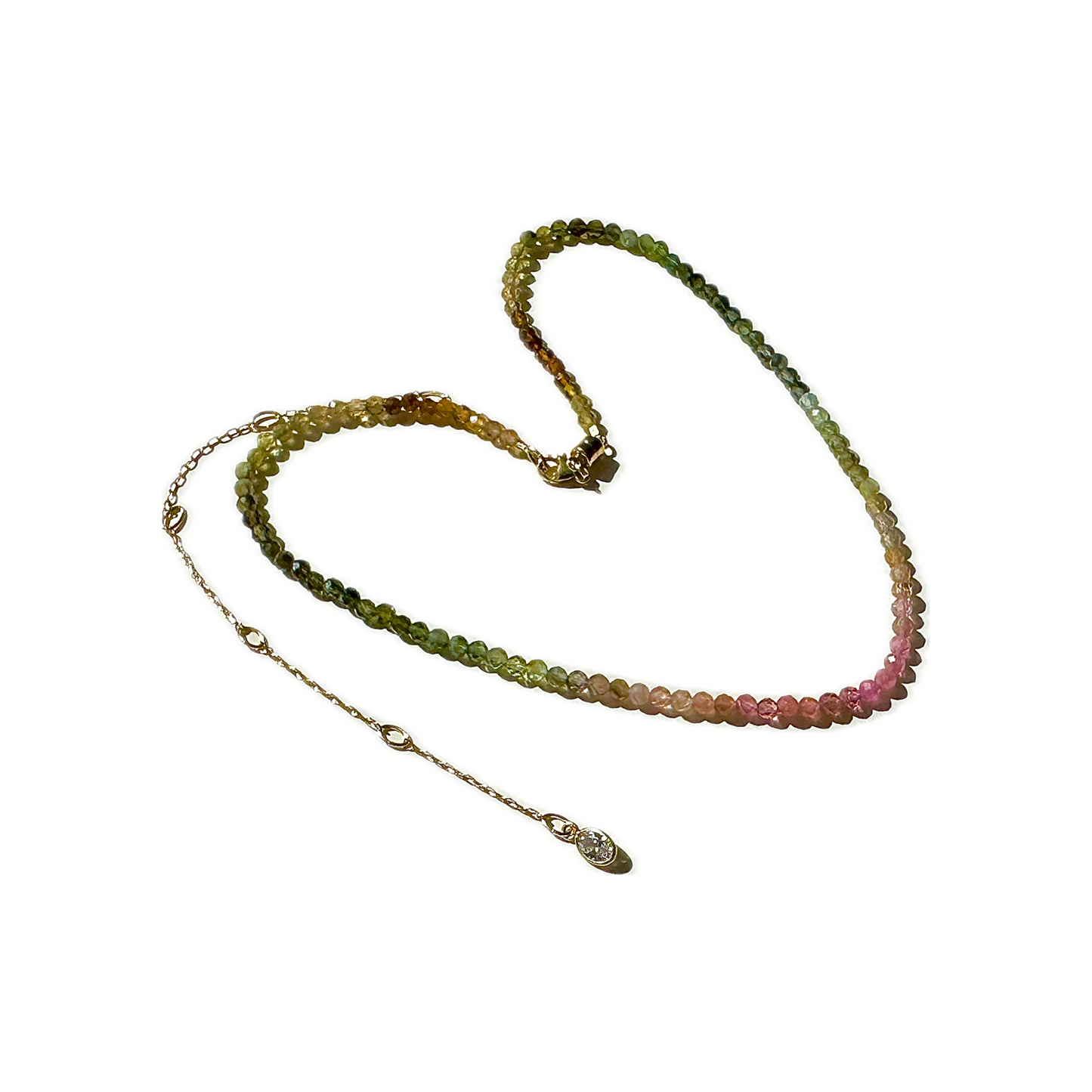 Ombre Tourmaline Gold-Filled Necklace/Bracelets - October Birthstone