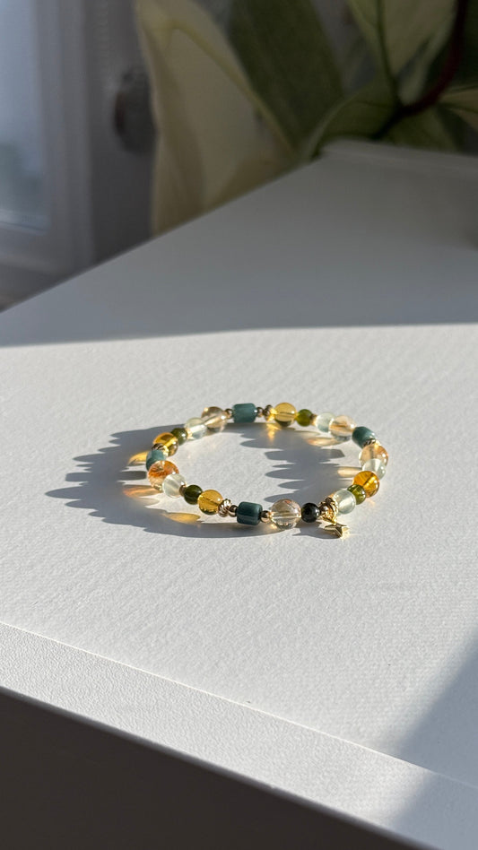Warmth & Green Bloom - Renewal and Healing Bracelet
