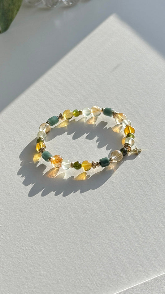 Warmth & Green Bloom - Renewal and Healing Bracelet