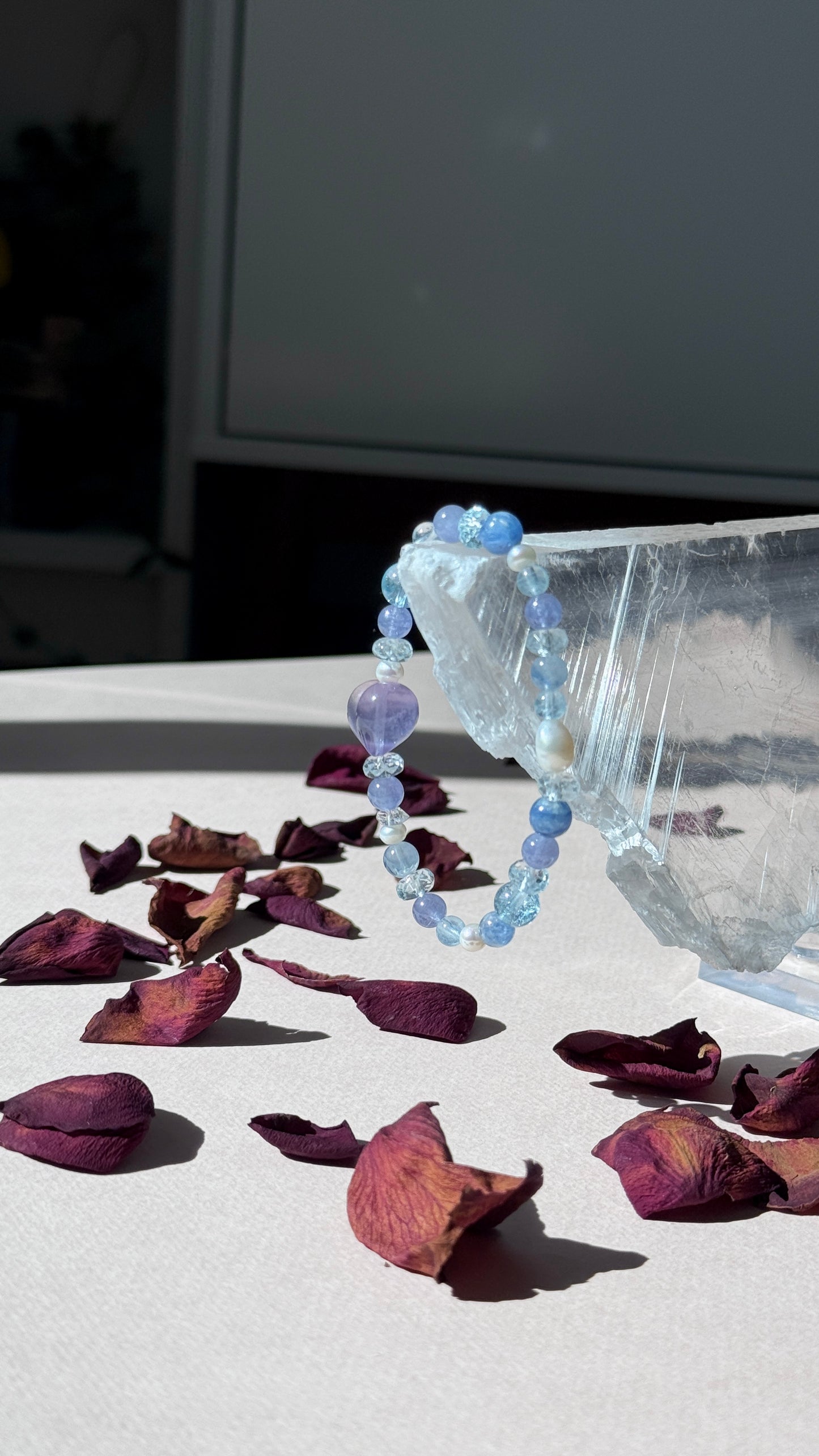 A Heart for Month - Birthstone Bracelet with Fluorite Heart